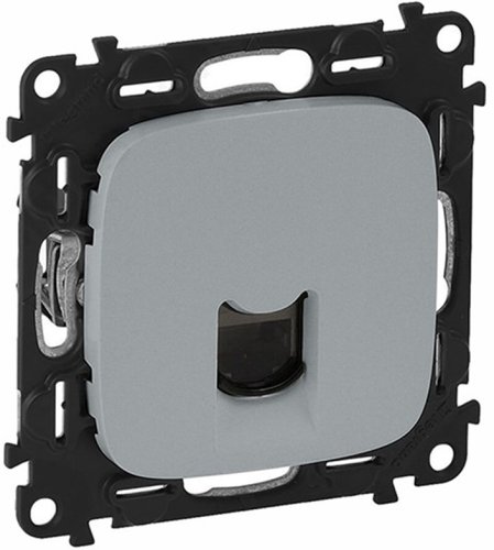 Розетка телефонная без рамки Legrand Valena Allure 1-м. RJ11 алюминий картинка